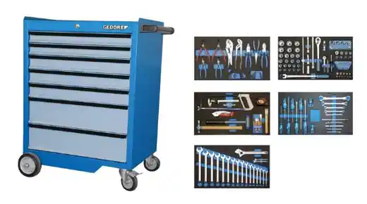 GEDORE 1525 Tool Trolley c/w Tools (661325)