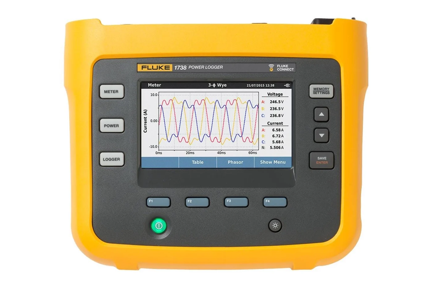 FLUKE 1736 3-Phase Power Logger, International version (4563550)