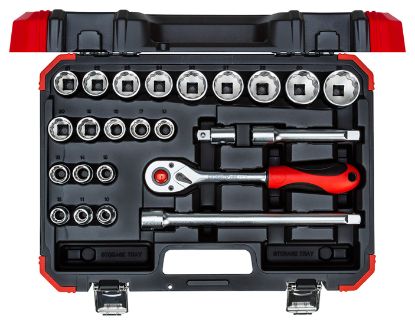 [GR2160] GEDORE RED R6901-3024 1/2" Skt Set 24pc 10-32mm (3300056)